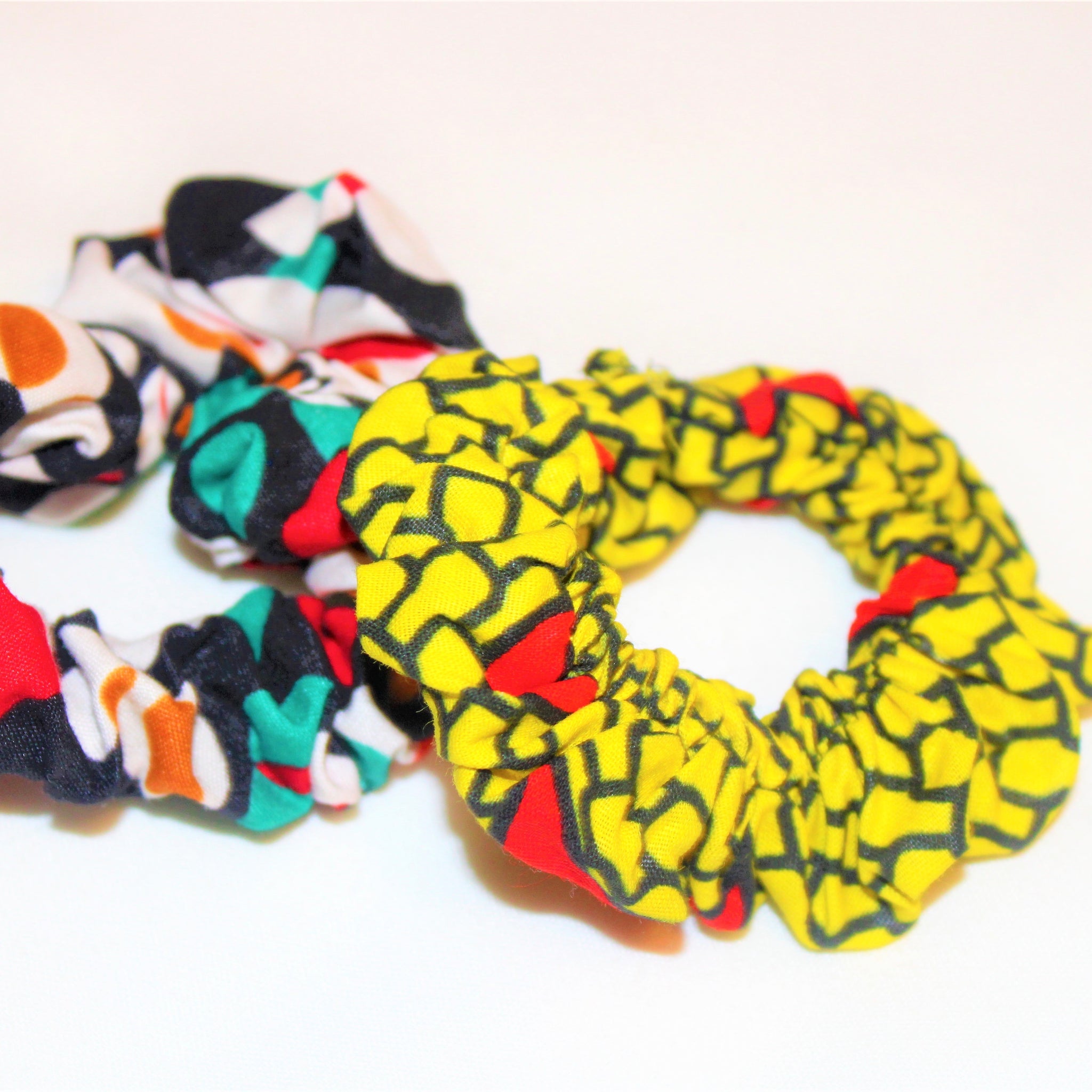 Ankara Print Scrunchies 2 pack