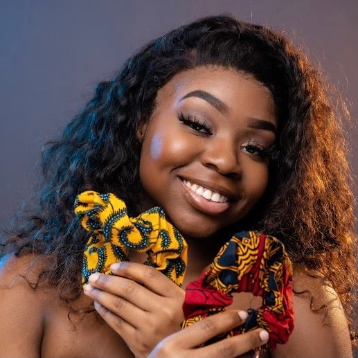 Ankara Print Scrunchies 2 pack